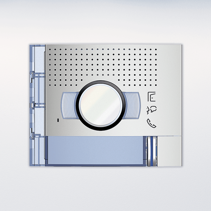 Video/Audio modul front ALU med 1 tryckknapp