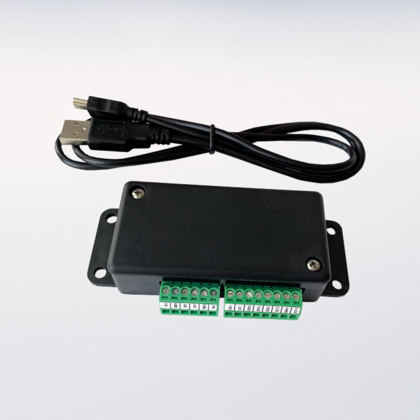 External device, 4 inputs + 4 outputs, USB connect